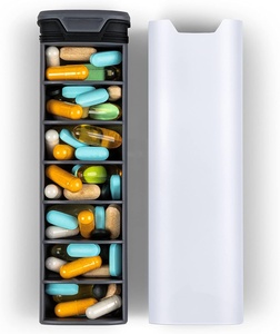 Pastillero Personalizable de Fábrica al por Mayor, Estuche de Viaje para Pastillas sin BPA, Organizador de Pastillas de Plástico Bonito para 7 Días Disponible - Product Image 3