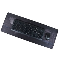 Microfiber Sublimatie Leeg & Black Extended Eenvoudige Personaliseer Computer Grote Gaming Muismat Voor Toetsenbord