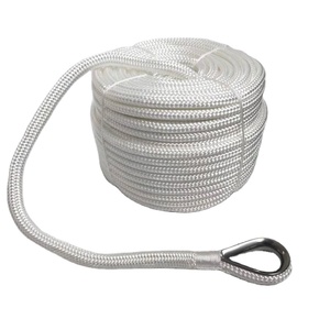 1/4 5/16 3/8 1/2 5/8 Corde <span class=keywords><strong>plate</strong></span> tressée en nylon de 3/4 pouces pour les lignes d'ancrage et d'amarrage et les fournitures marines - Product Image 3