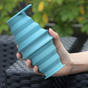Botella de Agua Plegable de Silicona para Gimnasio, Botella de Agua Plegable de Silicona - Product Image 4