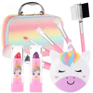 Trousse de Maquillage Rose Mignonne pour Enfants, Jouet Cosmétique à Succès pour Filles, Kit de Maquillage d'Imitation - Product Image 3