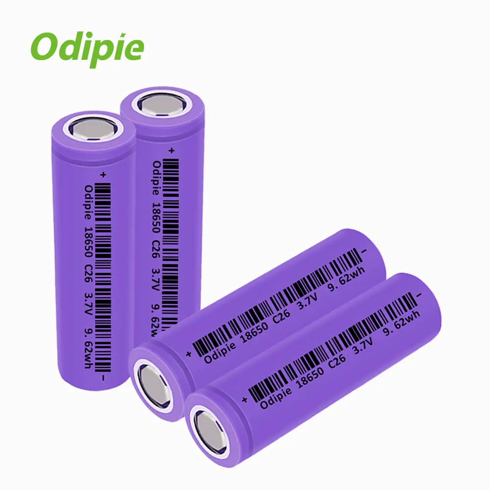 Batería de iones de litio 3,7 de alta calidad, personalizada, 2600 V, 18650 mah