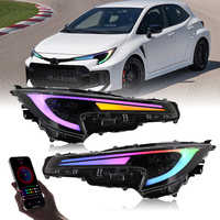 Conjunto de Faro Delantero para Automóvil, Faro Delantero RGB para Toyota Corolla 2020-2024, Conexión Plug and Play