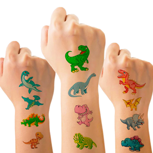 Tatouages temporaires de dinosaures pour fournitures de fête d'anniversaire pour enfants, faveurs de fête de dinosaures, décorations T-rex - Product Image 4