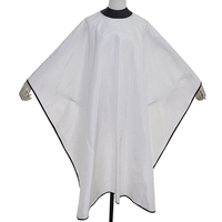 Cape de Barbier Imperméable en Polyester avec Fermeture à Boutons pour Hommes et Femmes – Tablier de Coiffure pour Adultes