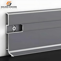 Plinthe en aluminium à LED à revêtement en poudre GS pour l'intérieur des maisons contemporaines