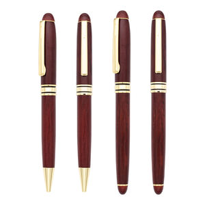 Vente en gros de stylos en bois pour entreprise scolaire Ensemble en bois d'<span class=keywords><strong>acajou</strong></span> Stylo en bois pratique pour cadeau de bureau d'affaires Ensemble en bois - Product Image 2