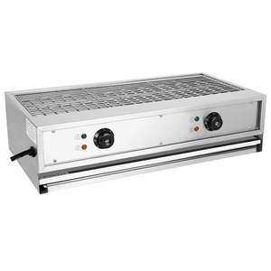 Barbecue Électrique Sans Fumée EB-110B en Acier Inoxydable, Équipement de Cuisson Commercial d'Extérieur, Nettoyage Facile, 965x265mm - Product Image 2