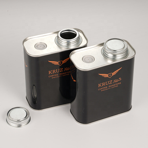 Personnaliser l'emballage de grains de café de dégazage de 250g canette en métal de qualité alimentaire canette de café vintage - Product Image 1