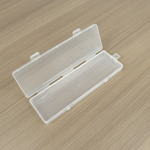 Plastic Storage <b>Box</b> Rectangle 20.8x6.6x1.9cm Transparent Covered <b>Tools</b> Organizing Case - Product Image 3