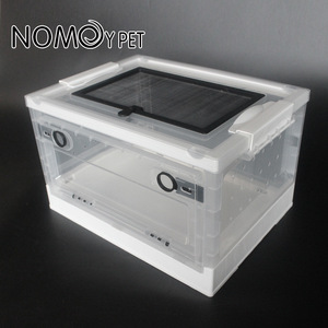 <span class=keywords><strong>Cage</strong></span> à <span class=keywords><strong>hamster</strong></span> en plastique PP à motif solide, <span class=keywords><strong>cage</strong></span> à insectes carrée respirante avec des trous d'aération et un couvercle rabattable - Product Image 4