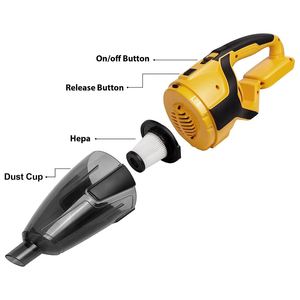 Portable 2-en-1 Mini <span class=keywords><strong>aspirateur</strong></span> <span class=keywords><strong>sans</strong></span> <span class=keywords><strong>fil</strong></span> 120W puissant <span class=keywords><strong>chargeur</strong></span> de voiture compact polyvalent portable ABS - Product Image 3