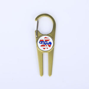 Outil de réparation de divots de golf en aluminium, conception OEM, petite série, avec marqueur de balle et ouvre-bouteille - Product Image 6