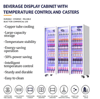 Armoires réfrigérées verticales de luxe grande capacité pour boissons et vins, vente en gros d'usine