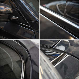 Accessoires de voiture personnalisés en gros, bande de garniture décorative de fenêtre chromée noire pour <span class=keywords><strong>Honda</strong></span> <span class=keywords><strong>Civic</strong></span> Sedan FE 2021-2025 - Product Image 5