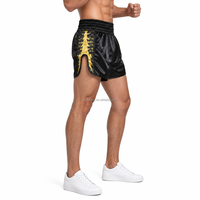 Shorts de boxe personnalisés pour hommes, Muay Thai, Kickboxing, satin, taille haute, bande élastique, coupe ample, shorts d'entraînement et de combat