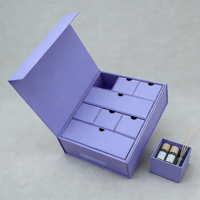 Boîte à calendrier GOTOP, boîte en carton rigide coulissante de qualité supérieure pour l'emballage des calendriers et le rangement des cadeaux