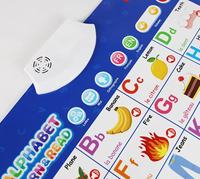 Affiches parlantes interactives électroniques pour l'apprentissage précoce des alphabets français pour enfants, avec cartes d'apprentissage bilingues espagnol, arabe, anglais