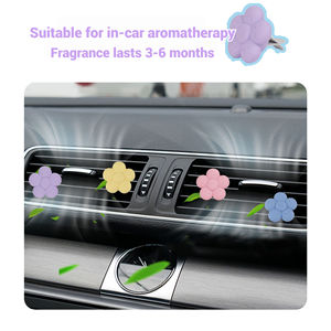 Cute Colorful Wedding <b>Christmas</b> <b>Gifts</b> DIY Outlet Silicone Vent Clip Perfume Diffuser Small Flower Car Air Freshener 100 Days - Product Image 2