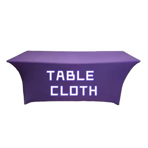Nappe d'affaires de marque promotionnelle à impression personnalisée logo salon professionnel 4 pieds 6 pieds 8 pieds couverture de table coureur de jet nappe imperméable - Product Image 1