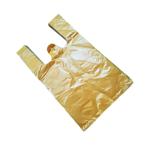 Bolsa de Camiseta de Plástico de Cáñamo Biodegradable, Materiales Reciclados PE, Tamaño y Logotipo Personalizados para Empacar Alimentos y Vegetales en Supermercados - Product Image 6