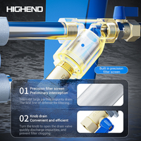 Siphon de vidange industriel HND58 à perte d'air minimale, capacité de drainage 680L/H, vanne de vidange pour système d'air comprimé sans perte d'air