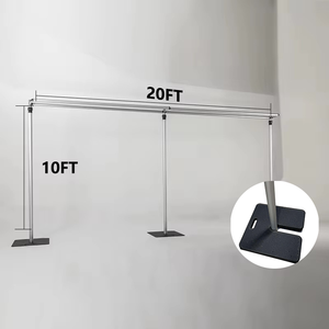 ฐานยางสีดำรูปสี่เหลี่ยมผืนผ้าสำหรับถ่วงน้ำหนัก ฐานแข็งแรงทนทานสำหรับฉากหลังงานแต่งงานหรือ<span class=keywords><strong>ผนัง</strong></span>ดอกไม้ - Product Image 3