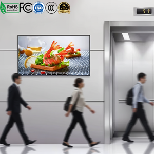 Monitor LCD HBYLCD de 65 Pulgadas, Ultra Alta Definición, Brillo Alto, Interior, Super Delgado, para Restaurante, Señalización Digital, Menú - Product Image 1