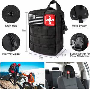 142 1 Kit de Supervivencia de Emergencia para Senderismo, Bolsa de Rescate de Viaje, Equipo de Campamento, Kit de Supervivencia Profesional para Exteriores, Ligero - Product Image 2