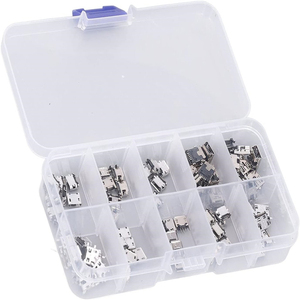 50PCS/100PCS 10 Specifications Micro Female <strong>USB</strong> Box <strong>MINI</strong> Android Phone Charging Tail Plug - Product Image 5