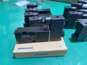 Vanne solénoïde pneumatique à bobine unique en alliage d'aluminium YXPC, plaque Namur, 220V AC380V, 1/4 pouce, 5/2 voies - Product Image 3