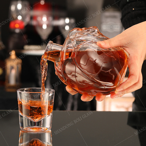 Tùy chỉnh mescal chai thủy tinh 500ml 750ml kính hình trái tim Decanter mescal chai - Product Image 3
