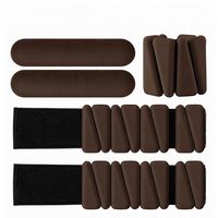 Ensemble d'haltères en silicone réglables 1,0 kg 2,0 kg avec plaques de poids et bande élastique pour entraînement à domicile unisexe