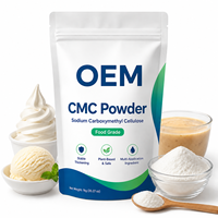 Carboximetilcelulosa (CMC) en Polvo, Grado Alimenticio, Espesante para Bebidas y Helados, Certificación HACCP, ISO, HALAL, KOSHER, 24 Meses de Caducidad