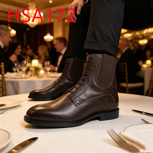 HY,Business Travel Middle Cut Point Toe Brown Dress <strong>Shoes</strong> French Classic Heel Zipper Design Office <strong>Shoes</strong> Popular in <strong>UK</strong> HSA172 - Product Image 1