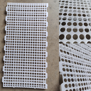 Panneau de sol perforé en PP blanc pour l'élevage de poulets - Product Image 1