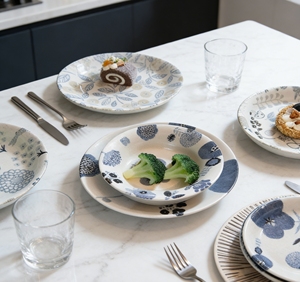 Factory Direct Price Contemporary Popular Household Hotel Ceramic Stoneware Eco-Friendly Oven Dishwasher Safe <b>Dinnerware</b> <b>Sets</b> - Product Image 5