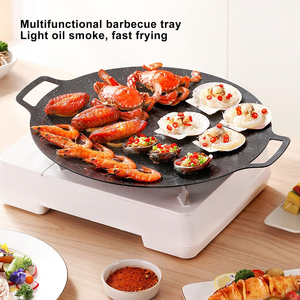 Bán buôn Hàn Quốc không dính gang nướng <span class=keywords><strong>PAN</strong></span> BBQ nướng <span class=keywords><strong>PAN</strong></span> thích hợp cho cắm trại ngoài trời dã ngoại hỗ trợ tùy biến - Product Image 5