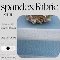 Tissu en maille blanc 100 g/m² extensible ajouré 82 % nylon + 18 % élasthanne pour sous-vêtements et caleçons sexy