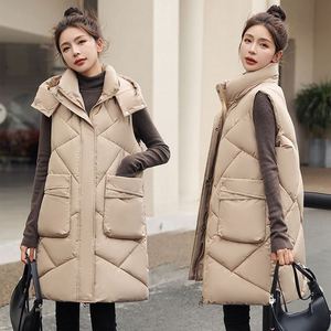 Manteaux bouffants d'hiver de style coréen japonais pour femmes Manteau en duvet rembourré à capuche avec ceinture fine Veste en duvet d'oie pour femmes du <span class=keywords><strong>Canada</strong></span> - Product Image 2