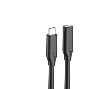 1M 4K 60HZ transmisión de datos de carga rápida USB 3,2 Gen 2 trenzado PVC tipo C cable de extensión macho y hembra