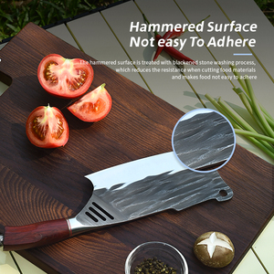 Set di coltelli da cucina professionali in acciaio inossidabile 50 cr15mov da 4 pezzi Set di coltelli da macellaio con mannaia da cucina affilata - Product Image 3