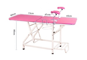 <span class=keywords><strong>Mesa</strong></span> de Exploración Ginecológica Manual Moderna de Color ROSA, en Oferta, para Hospital - Product Image 6