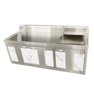 Fregadero de Cocina Comercial de Acero Inoxidable VICTORY KITCHEN, Diseño Industrial Cuadrado de un Solo Tazón, para Instalar Sobre Encimera, Sin Grifo - Product Image 4