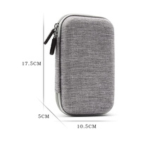 Étui de transport rigide en EVA pour lecteur de glycémie, sac de rangement portable à fermeture éclair pour fournitures de diabète, organisateur de protection antichoc