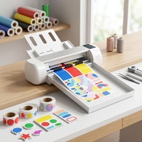 Máquina de Corte Automático Bascocut con Detección por Cámara CCD, Plotter de Corte A3 A4 con Función de Corte a la Mitad