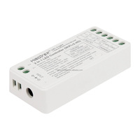 Contrôleur LED WiFi SW2 2 en 1 avec application et télécommande 2.4G, luminosité et température de couleur réglables, contrôleur LED intelligent 12-24V 12A