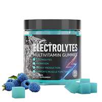 Gummies de créatine monohydrate électrolytique halal à marque privée, 60 unités, pour adultes, végétaliennes, sans sucre, 5000 mg, supplément pour la gestion de l'énergie