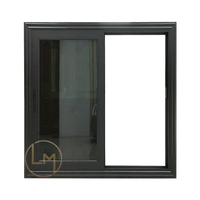 Vidrio de aluminio Fácil operación Ventanas Foshan Aluminio Diseño moderno Ventana corredera