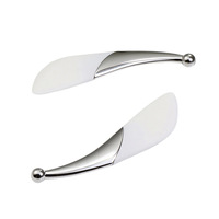 Bâton de massage oculaire en métal, brosse à masque facial en silicone, outil de beauté portable pour la maison et le salon